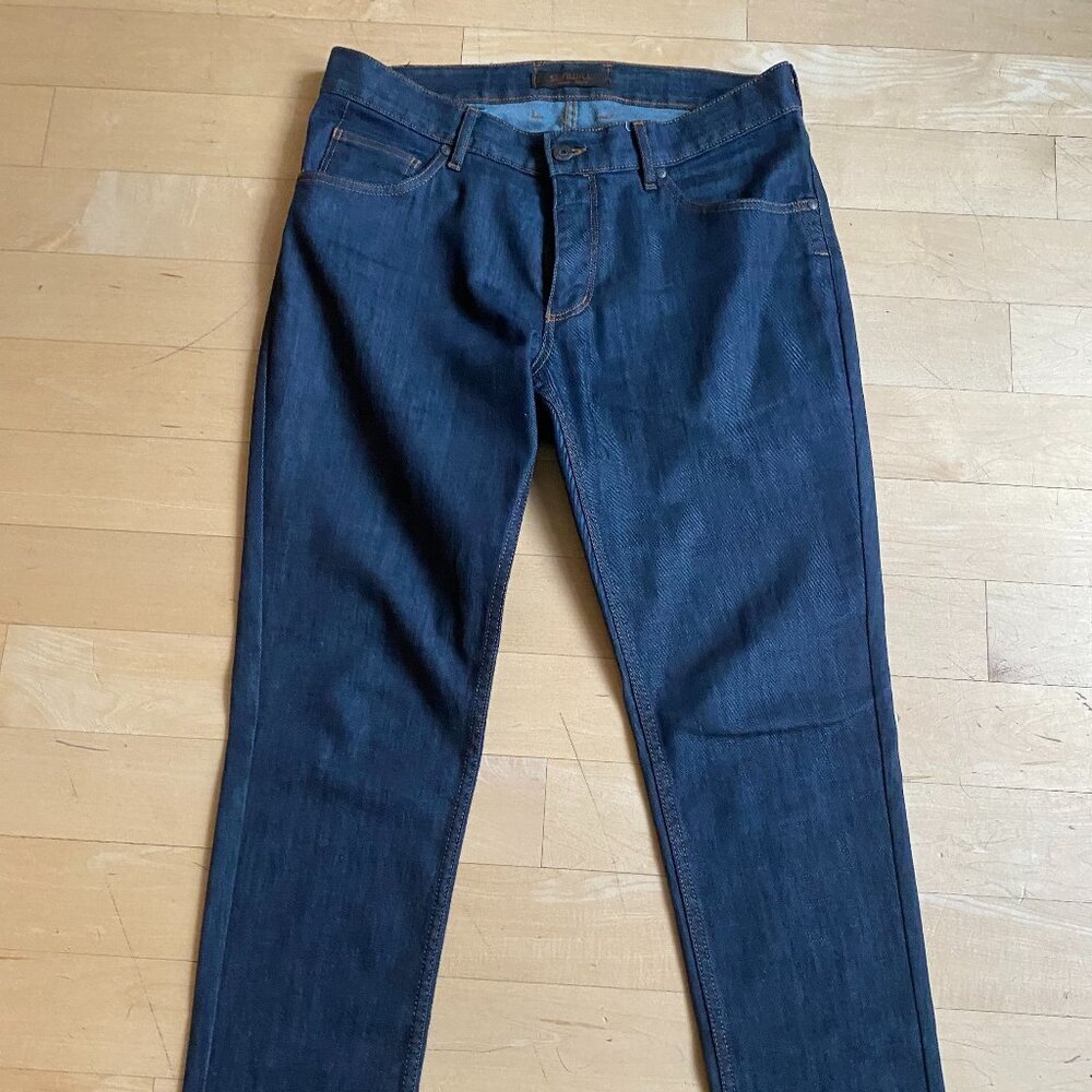 Sunwill mens jeans sz 34US (50 UK) dark denim blue wash straight leg